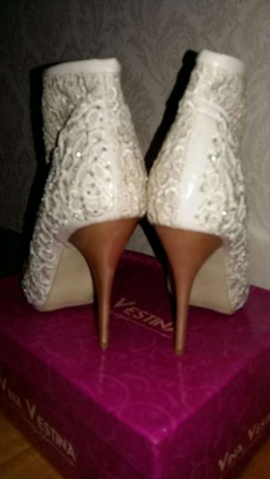 Свадебные ботинки, полусапожки, ботильоны, обувь на торжество