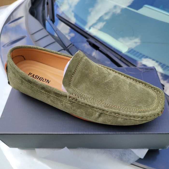 Мокасины замшевые, туфли мужские натуральная кожа Днепр.