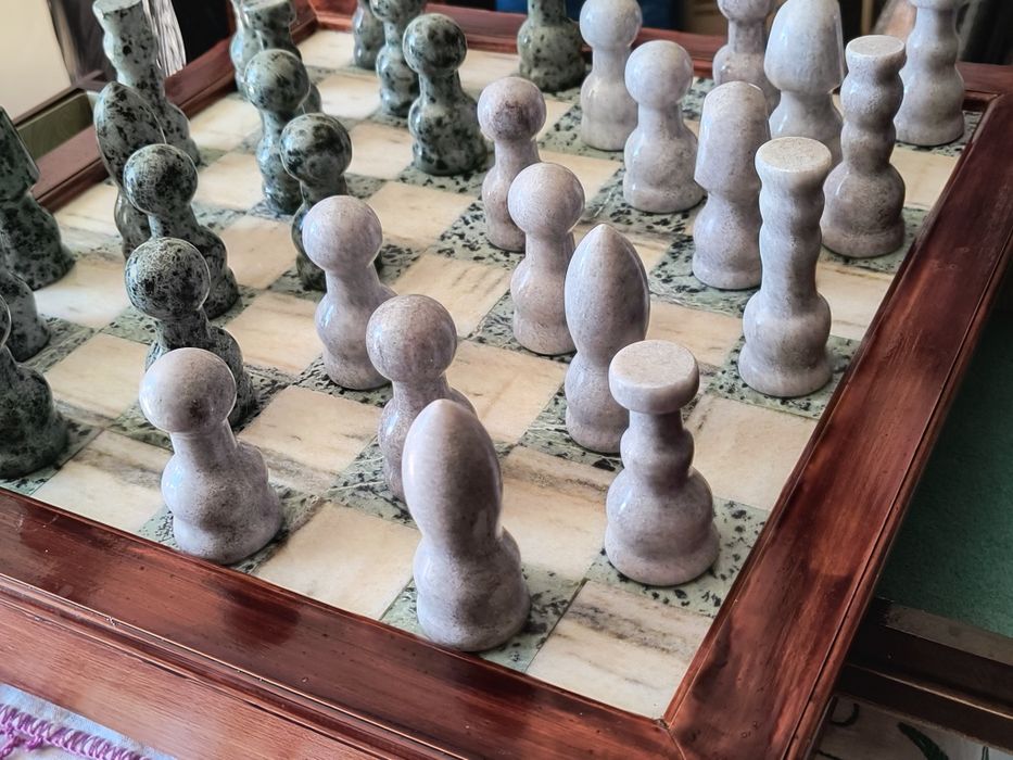 Szachy marmur ręczna robota