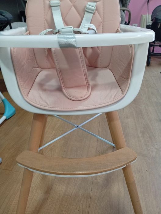 cadeira de papa plastimyr woody rosa