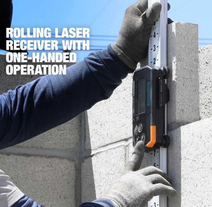 Ротаційний лазер ToughBuilt TB-H2S4-LL-M150-R1 з приймачем 150м