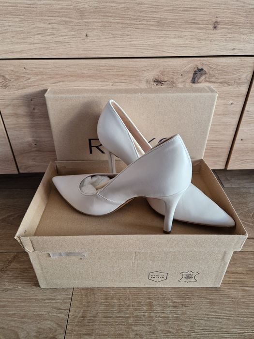Nowe białe szpilki Ryłko r.38