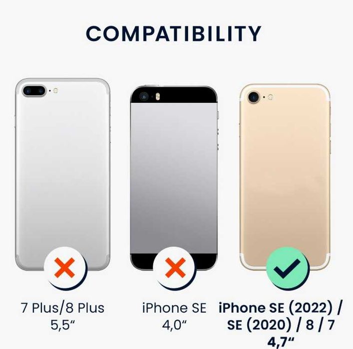 Kwmobile etui do Apple iPhone 7, iPhone 8, iPhone SE (2022) case