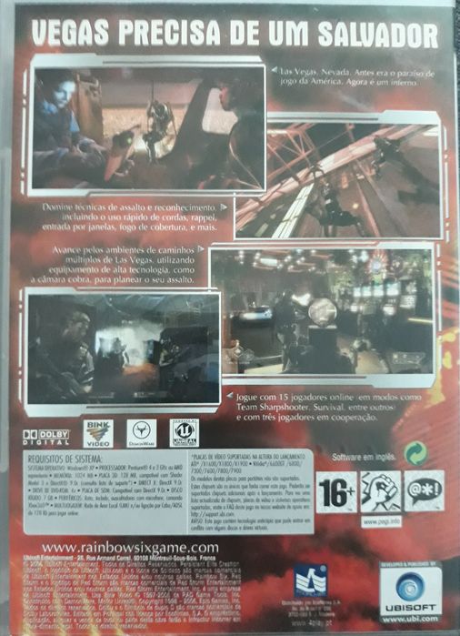 Jogo PC Tom Clancy's Rainbow Six Vegas