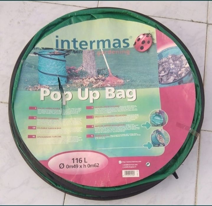 Saco de Jardim Desdobrável (116 Litros)

Medidas:
49 cm X 62 cm 

Entr