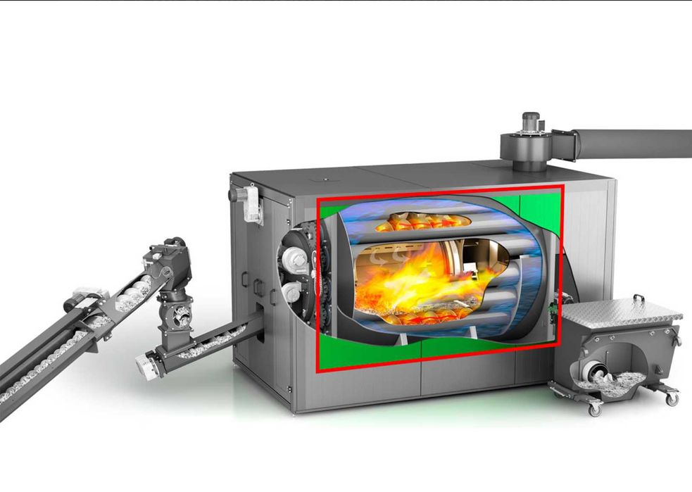 Piec na Trociny Zrębki Owies Pestka Wióra inne Biomasy Heizomat 100kw