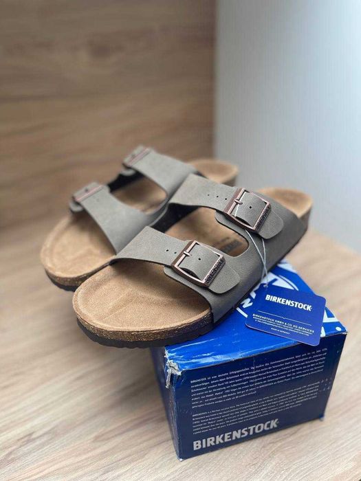 Капці світлі/темні Birkenstock Arizona premium біркенсток арізон