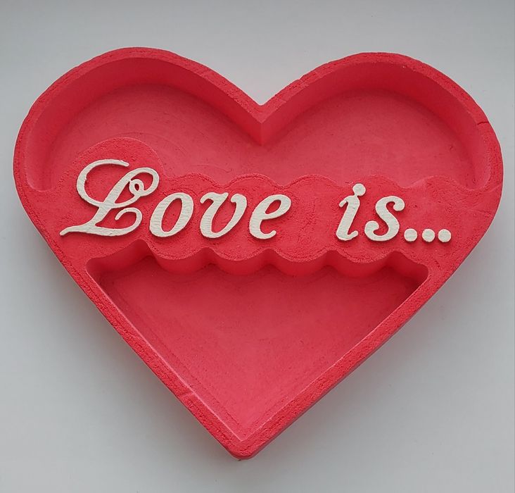 Декор Красное сердце