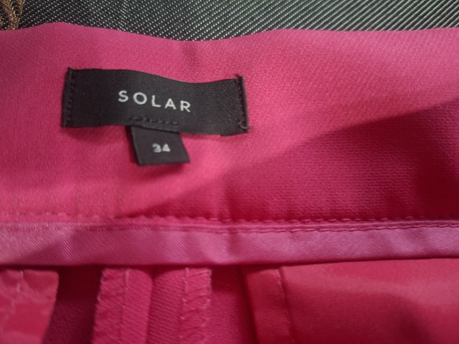 Solar . Spodnie Palazzo. Róż.