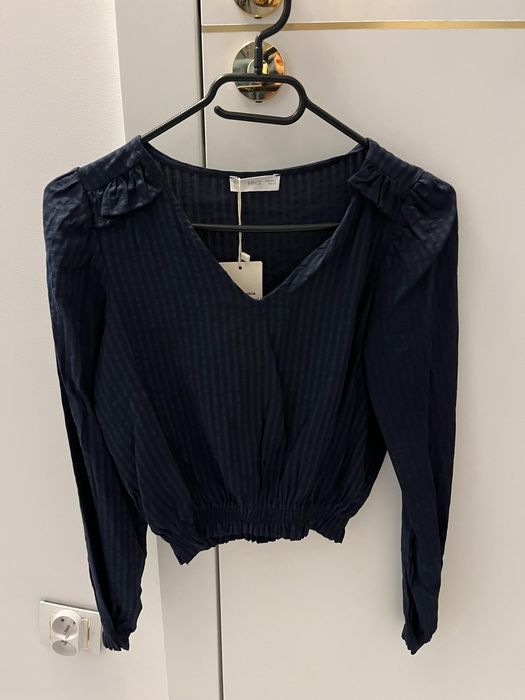 Granatowa bluzka koszula Mango. Rozm. S. Nowa