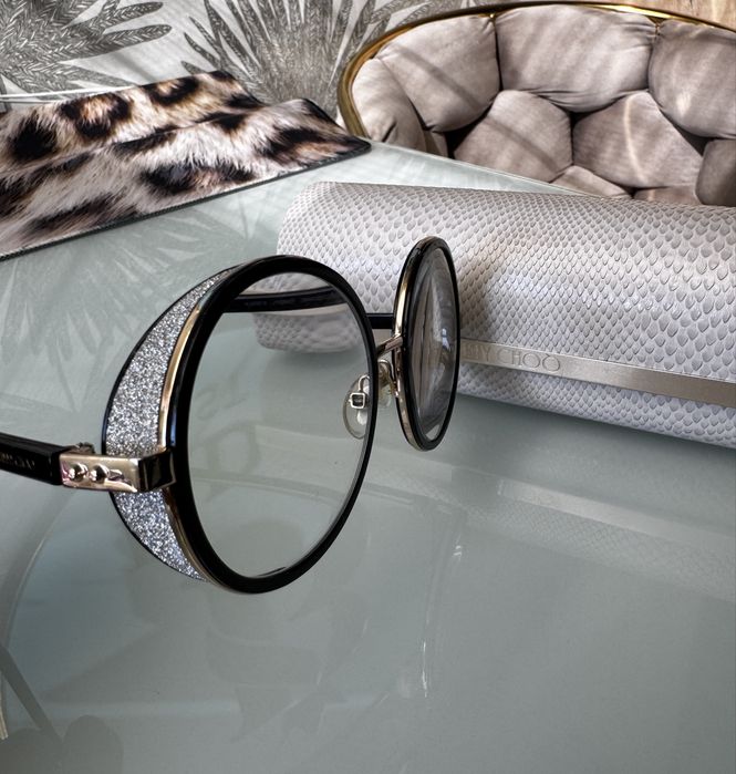 Biżuteryjne okulary oprawki Jimmy Choo