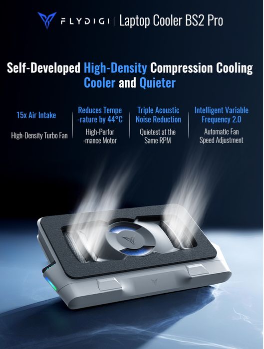 Flydigi BS1 / BS2 / BS2 Pro Вакуумная Охлаждающая Подставка  для ноутб
