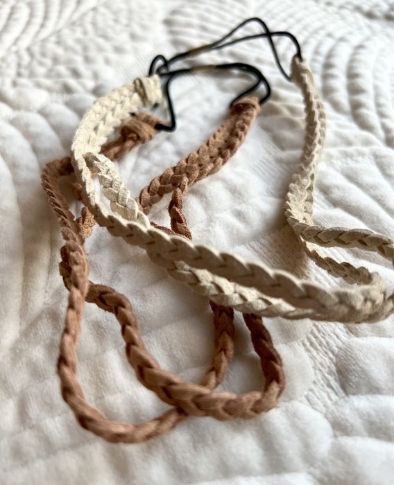 Dwie elastyczne opaski na głowę z H&M