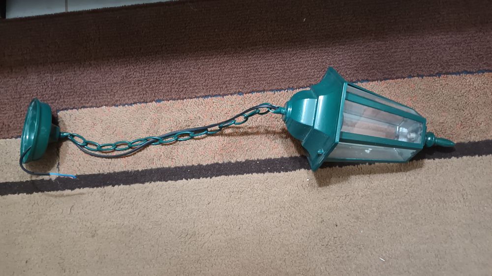 Lanterna de teto verde