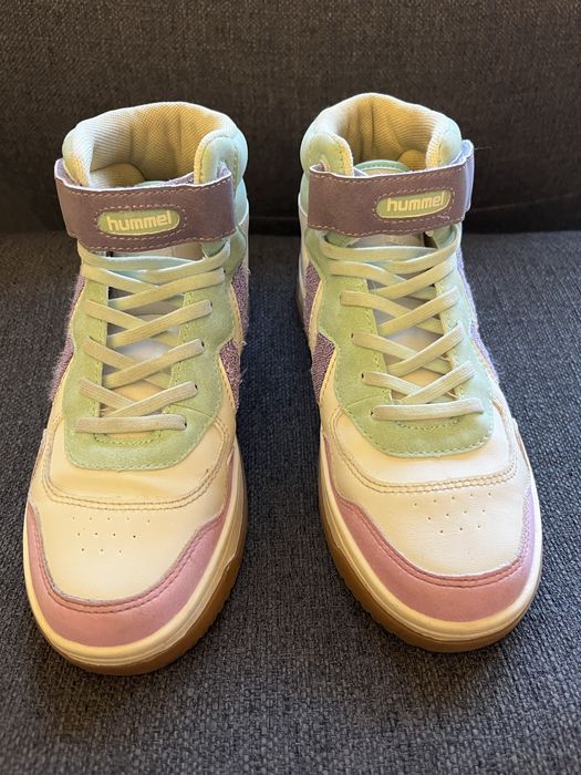 Hummel Girls' High-Top Sneakers, Size 34