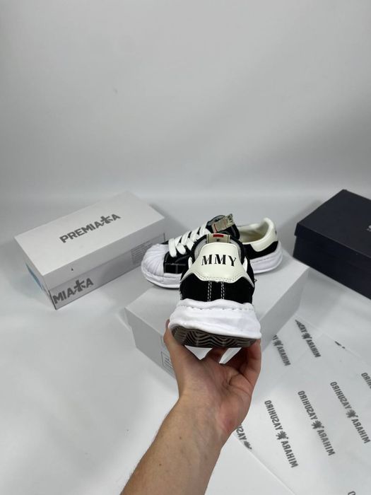 Кеди Maison Mihara Yasuhiro білі та чорні, михара кеды