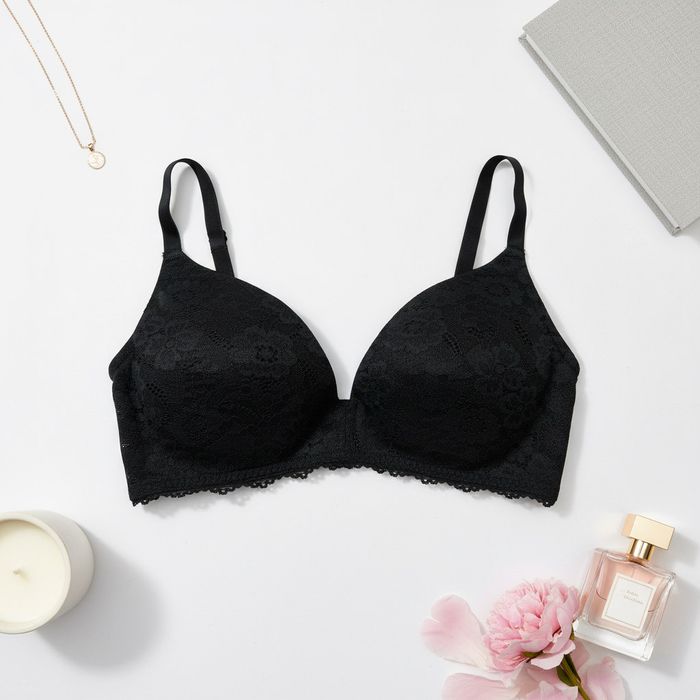 Biustonosz półusztywniany 85D czarny