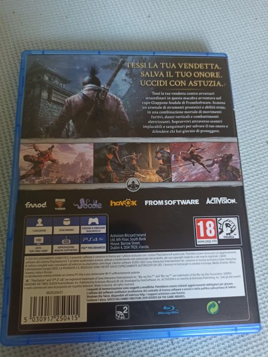 Sekiro shadows Die twice PS4