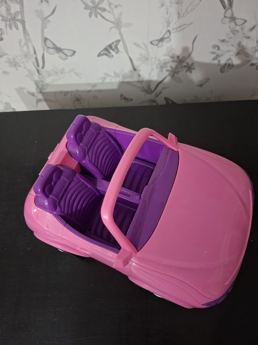 różowy kabriolet, samochód dla lalek Barbie
