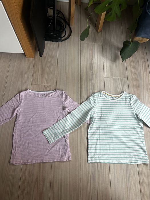 Zestaw 2 bluzek w paski 116/122