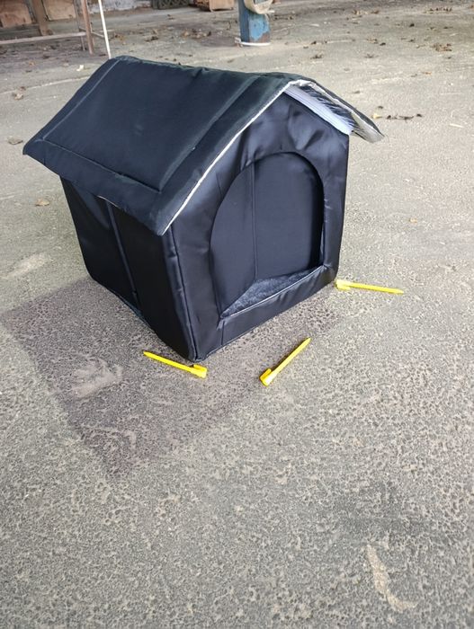 Термо будинок для котів та собак. Утеплений будинок. Тканина.