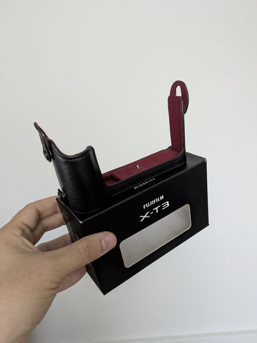 Leather case Xt3 BLC-xt3 Fujifilm base proteção pele Original