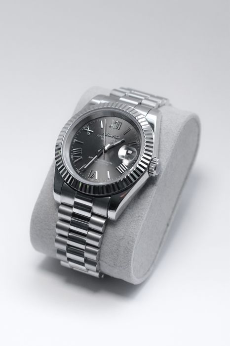 Zegarek Custom Mod Datejust Roman Gray President Seiko Mod