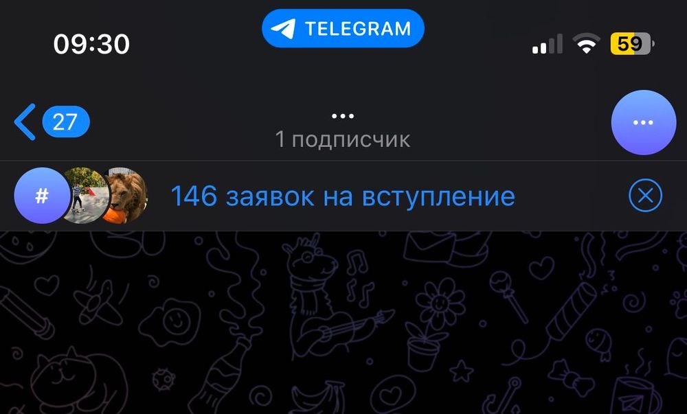 Телеграм канал 150 запросів на вступ,підписку на канал