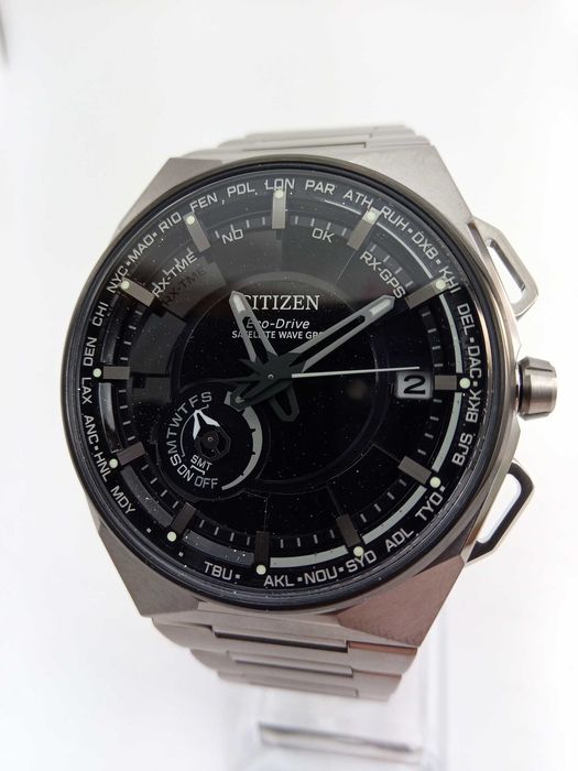 Citizen Attesa CC3097-52E GPS, Eco-Drive титан вечник сапфир антиблик