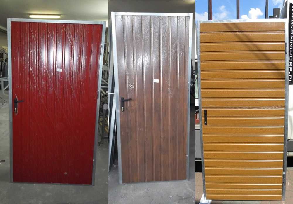 Stalowe Drzwi Techniczne NA WYMIAR Drzwi Furtka do garażu kotłowni