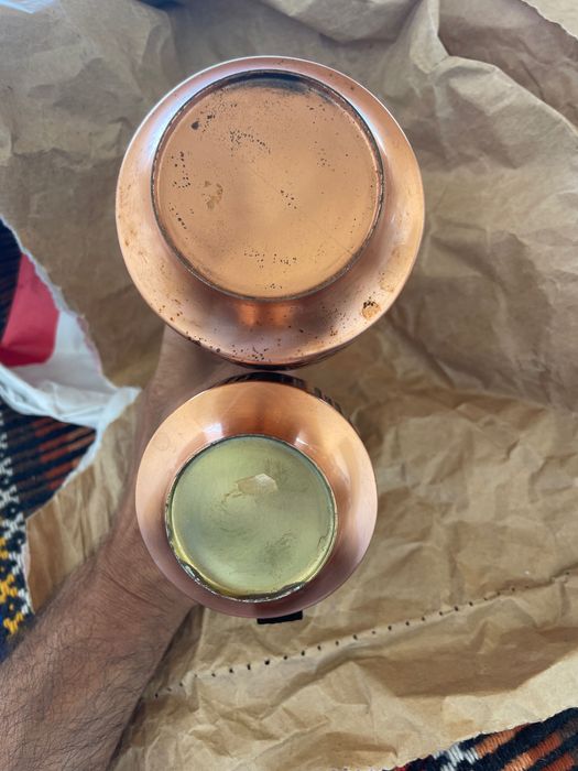 Jarras antigas alemãs em latão