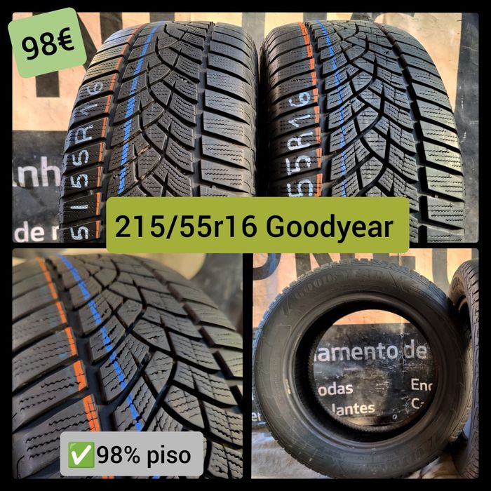 Pneus  215/55r16 seminovos