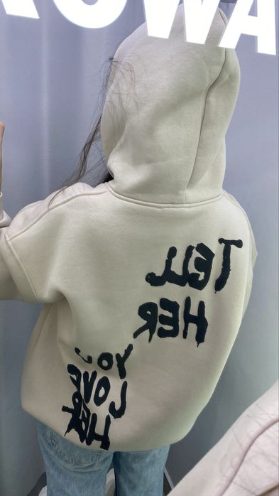 худи свитшот на флисе с утеплением