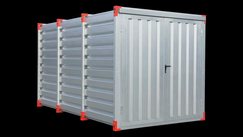Składany Kontener Magazyn 6m x 2m RAL7016 - Oryginał GRENICON Polska