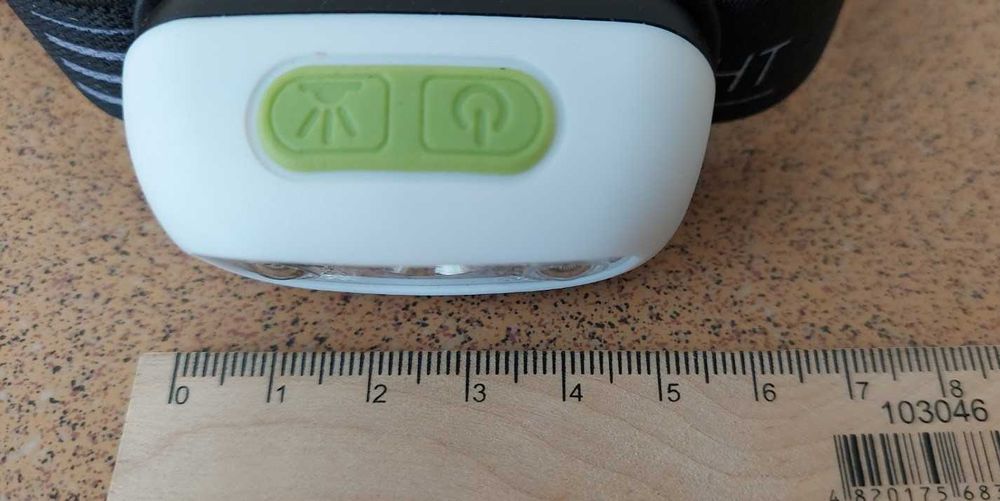 Фонарик налобный с функцией жестового управления, на аккумуляторе