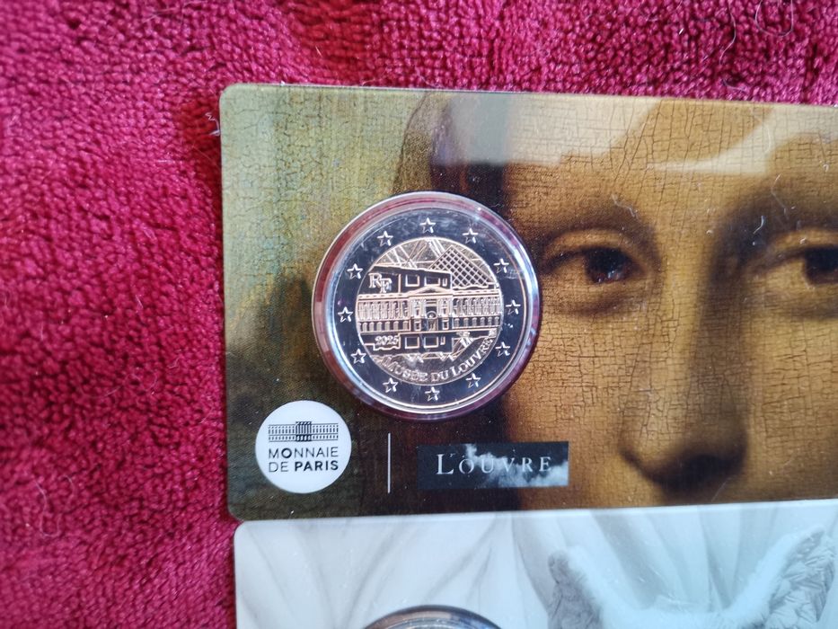 Conjunto de 4 moedas 2€ coincard Musée du Louvre