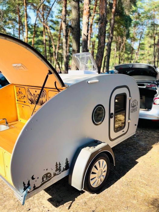 Причіп капля, кемпер, автобудинок, прицеп капля, teardrop camper