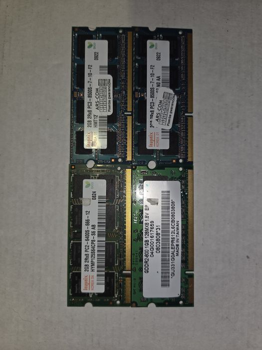Zestaw 14x ram DDR2 DDR3, so-dimm, HURT