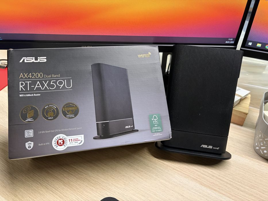 Router Asus RT-AX59U wifi6 dual band AiMesh komplet