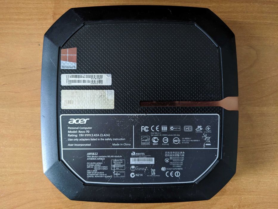 Мини пк неттоп Acer Revo 70 + адаптер питания