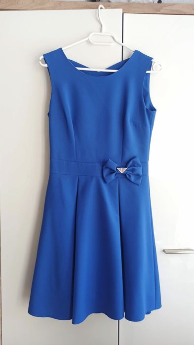 Kobaltowa sukienka S/36