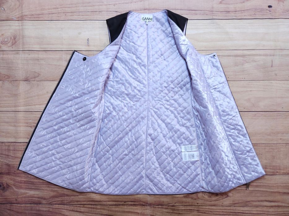GANNI Quilted Vest Mini Dress Kamizelka Damska Czarna r. 34