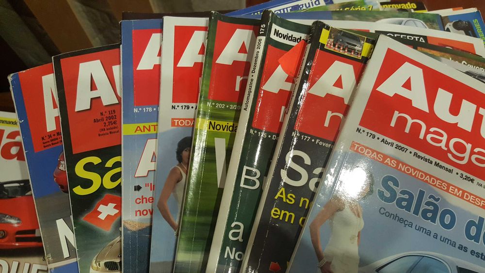 Revistas Auto: Guia do Automóvel, Auto Foco, Auto Motor, Auto Hoje