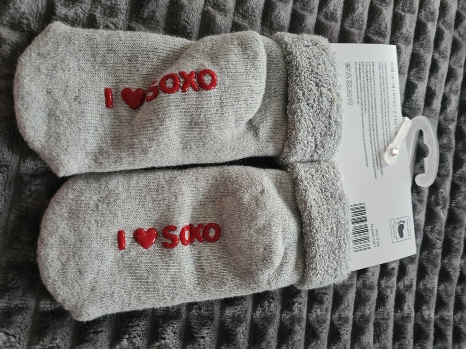 SOXO skarpetki niemowlęce  50%mum 50%dad