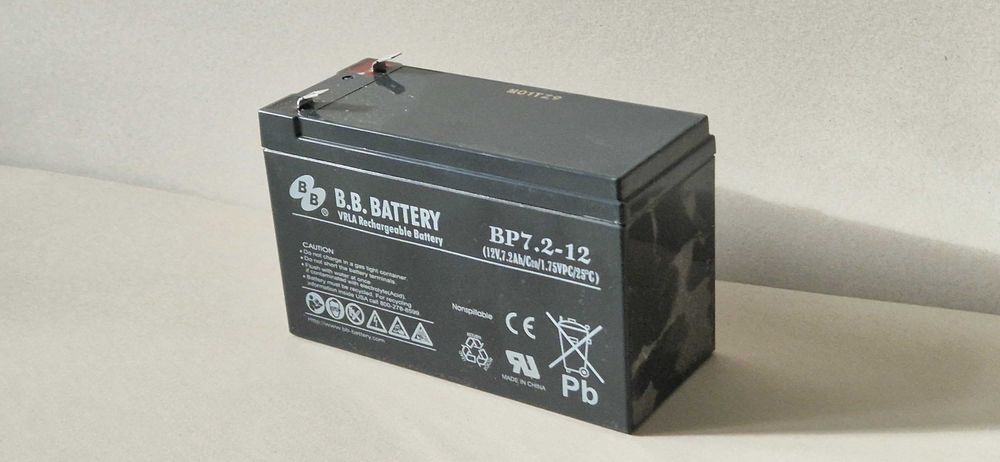 Акумулятор BB Battery ВP 7,2-12 (12В 7,2Аг),HR 9-12 FR (12B 9Аг)