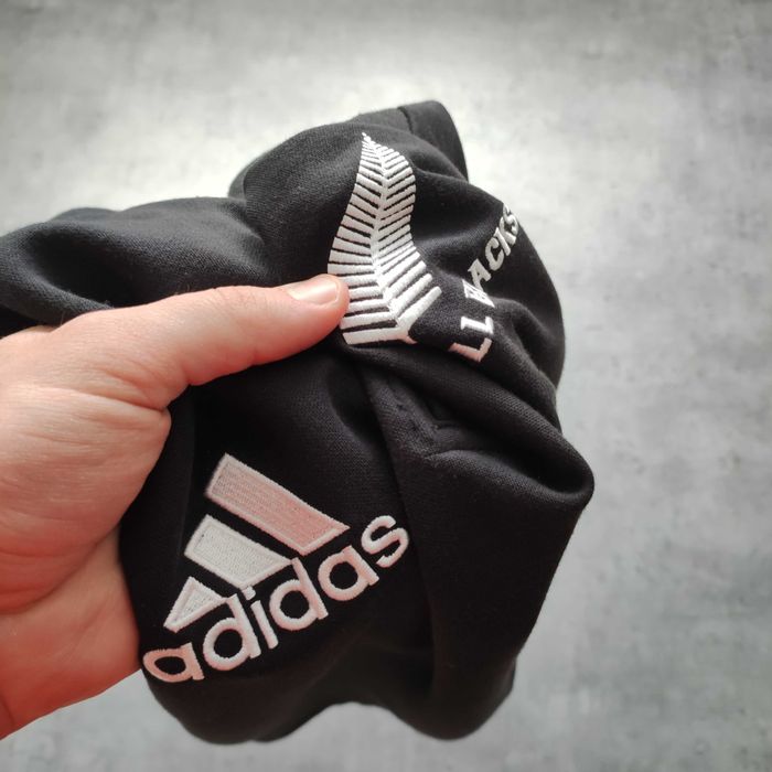 MĘSKA Bluza Adidas Sportowa Haft Logo All Blacks Rugby Adidas Clima