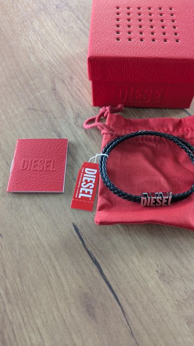 Diesel bransoletka męska nowa skóra