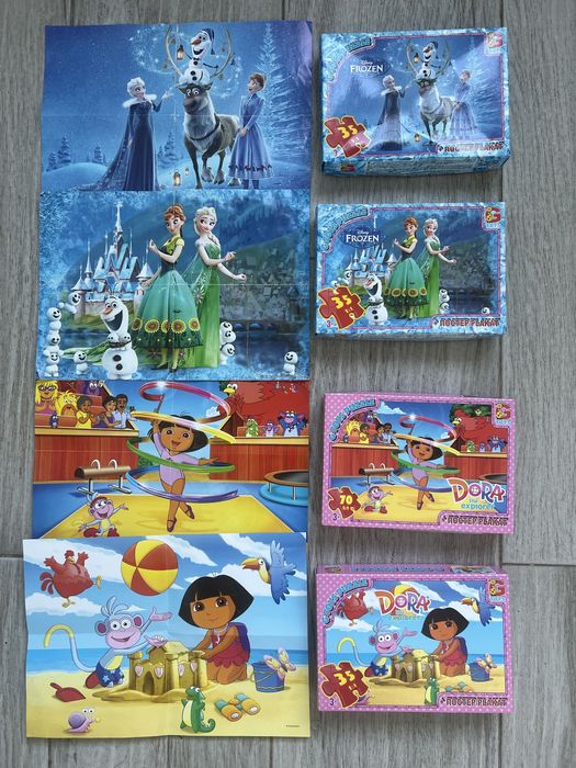 пазлы Trefl  100\60\35 Холодное сердце\My little pony\Принцессы