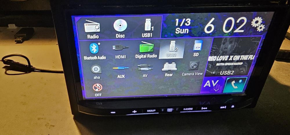 Pioneer Avic-F88dab+ 7 cali 2 din Android Auto  Carplay  bezprzewodowe