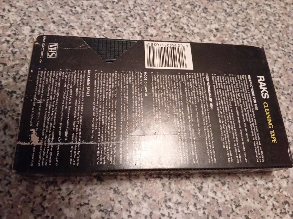 Cassete Vhs de Limpeza
